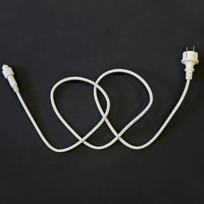MK Quickfix forlængerkabel, 230V, 1 meter, hvid
