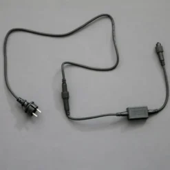 MK Quickfix tilslutningskabel, 230V, max 480W, 1,5 meter, sort