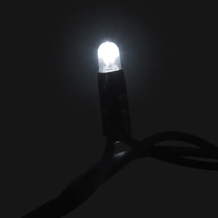 MK String Lite LED lyskæde, 90 koldhvid, 230V, 4,5 meter, sort