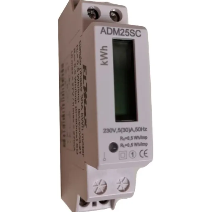 Måler kwh 1fase til din 18mm