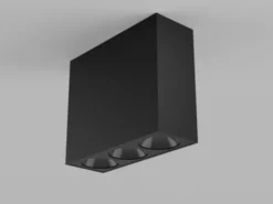 Molto Luce Dark Night påbygningsspot 7W, mat sort