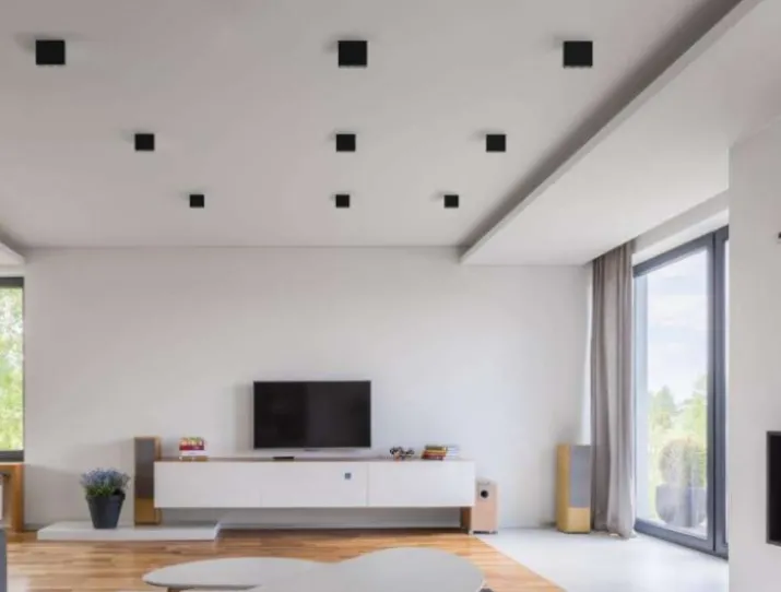 Molto Luce Dark Night påbygningsspot 7W, mat sort