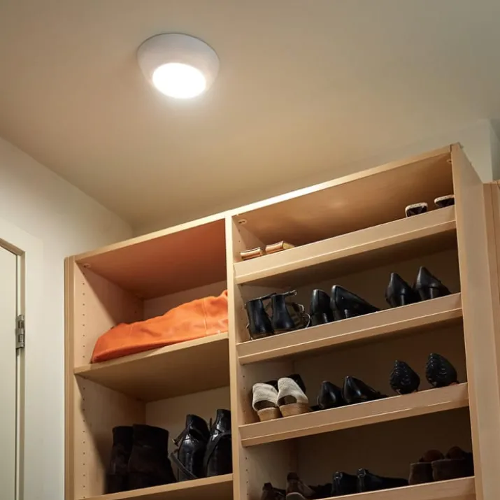 Mr. Beams LED ultrabright loftlampe på batteri, hvid
