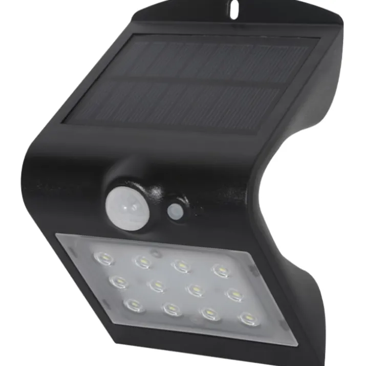 Mylight væglampe med sensor & solcelle, 2W