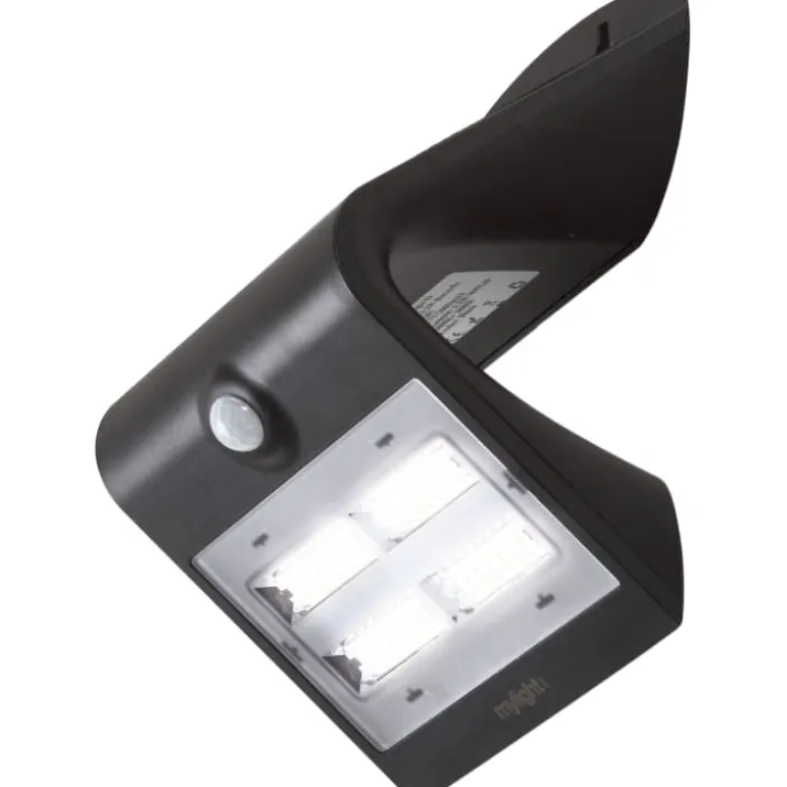 Mylight væglampe med sensor & solcelle, 3,2W