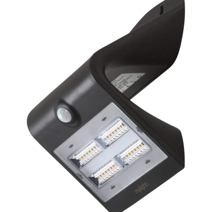 Mylight væglampe med sensor & solcelle, 3,2W