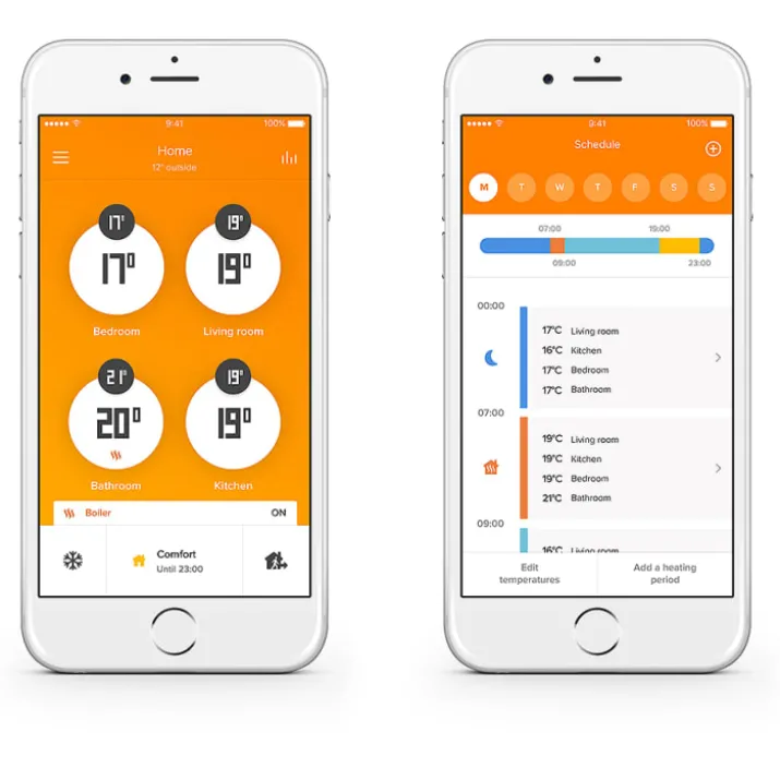 Netatmo smart radiatortermostat startpakke, 2 stk.