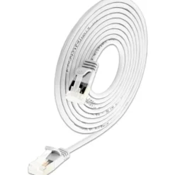 Net-com patchkabler U/UFTP kat.6 0,25 meter, Ø3,8 mm, hvid
