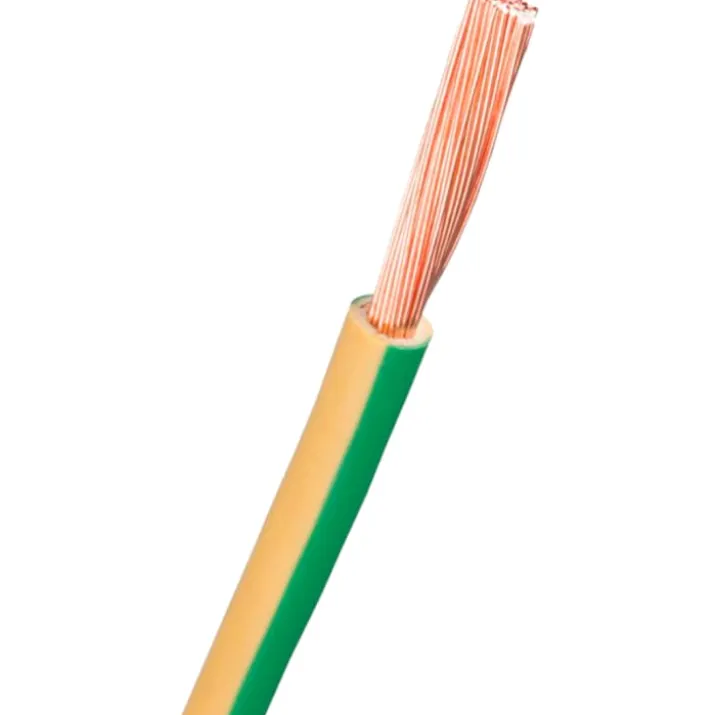 Nexans PVT90 ledning, 1G0,75 mm², gul/grøn, metervare