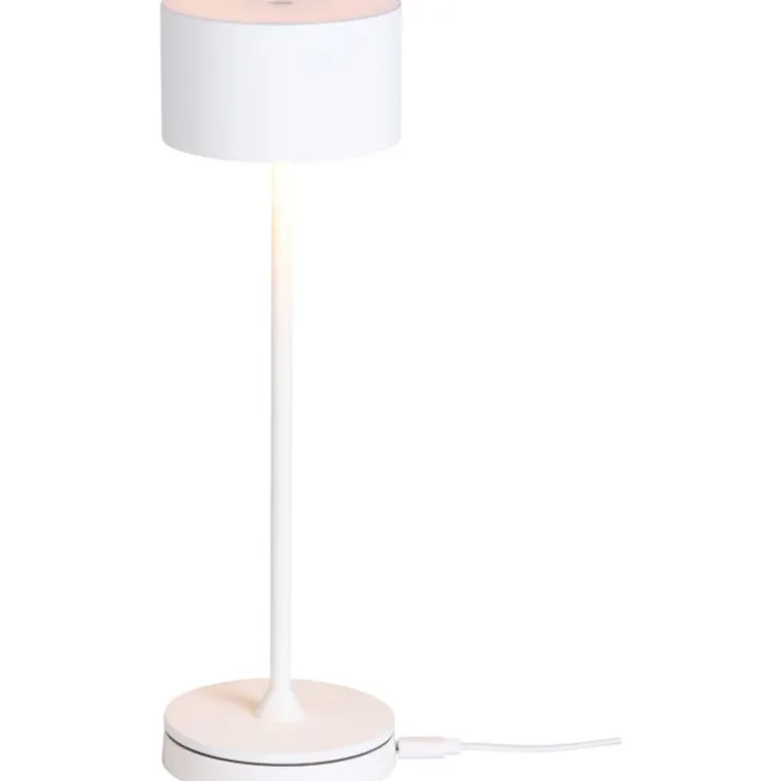 Nielsen Light Bistro genopladelig bordlampe, hvid