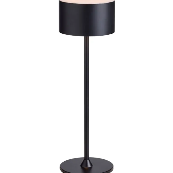 Nielsen Light Bistro genopladelig bordlampe, sort