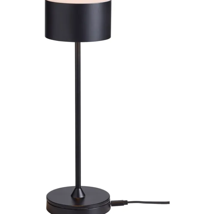 Nielsen Light Bistro genopladelig bordlampe, sort