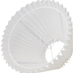 Nielsen Light Emma Hacienda Plisse lampeskærm, hvid, H16 cm