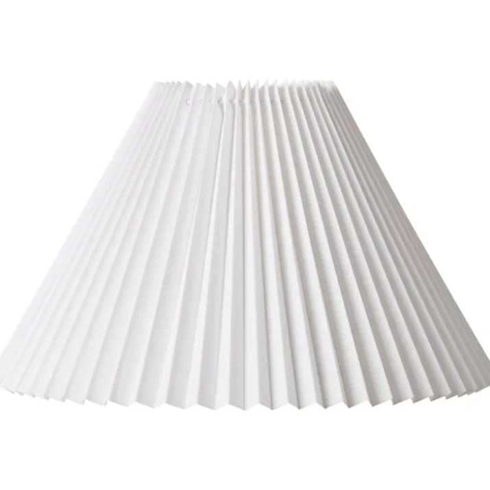 Nielsen Light Emma Hacienda Plisse lampeskærm, hvid, H24,5 cm