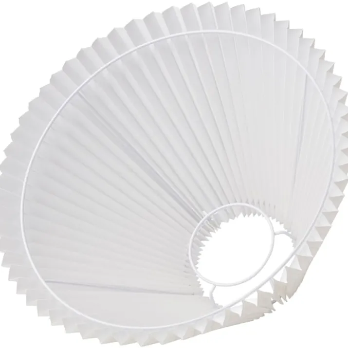 Nielsen Light Emma Hacienda Plisse lampeskærm, hvid, H24,5 cm