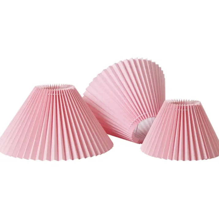 Nielsen Light Emma Hacienda Plisse lampeskærm, lyserød, H16 cm