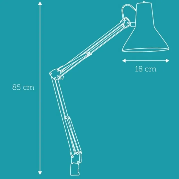 Nielsen Light Jensen arkitektlampe, grå