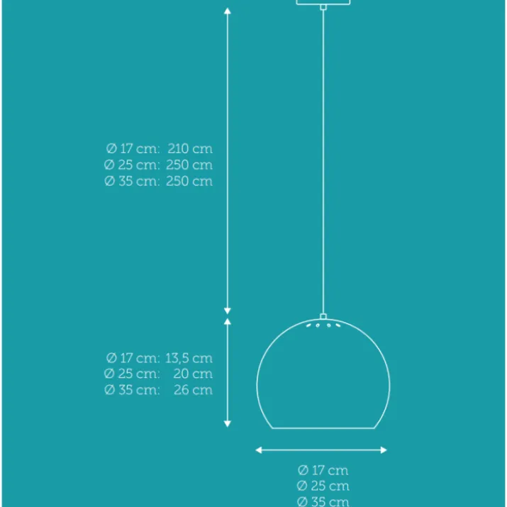 Nielsen Light Nice pendel, børstet kobber, Ø17 cm