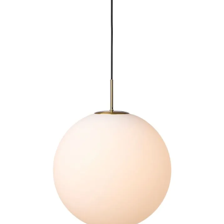 Nielsen Light Nora cafependel, opal/messing, Ø40 cm