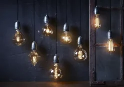 Nielsen Light porcelænsfatning, galvaniseret stål