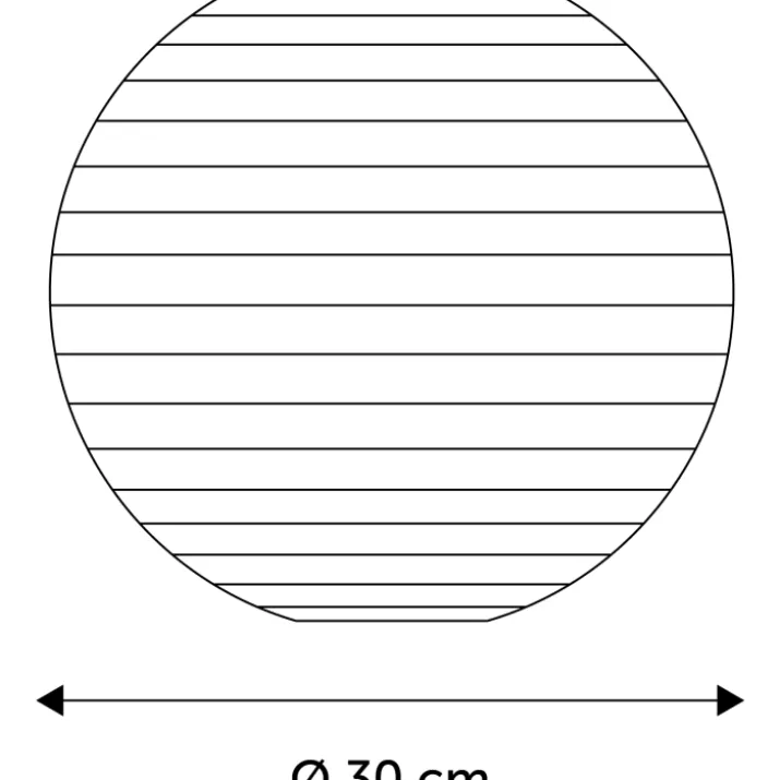 Nielsen Light rispapirslampe, Ø30 cm