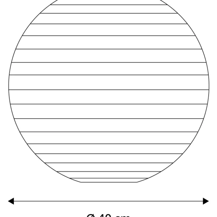 Nielsen Light rispapirslampe, Ø40 cm