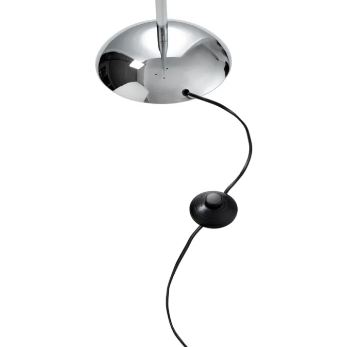 Nielsen Light Salsa gulvlampe, krom med rød, gul & grøn skærm