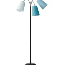 Nielsen Light Salsa gulvlampe, sort med blå nuancer skærme