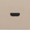 Niko HDMI udtag connector for stikmontering, beige