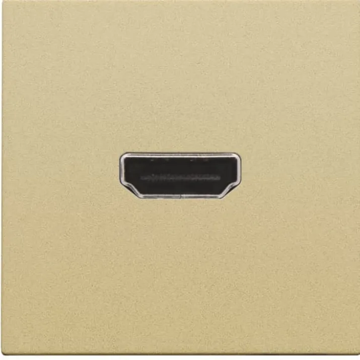 Niko HDMI udtag connector for stikmontering, guld