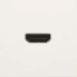 Niko HDMI udtag connector for stikmontering, råhvid