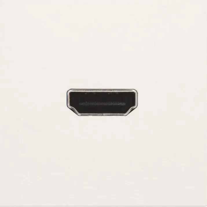 Niko HDMI udtag connector for stikmontering, råhvid
