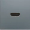 Niko HDMI udtag connector for stikmontering, stål