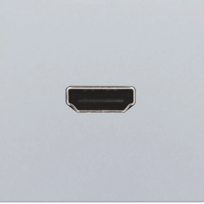 Niko HDMI udtag connector for stikmontering, sølv
