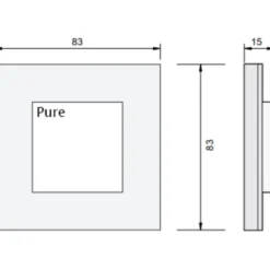 Niko Pure kontakt/lysdæmper til Philips Hue, sort stål