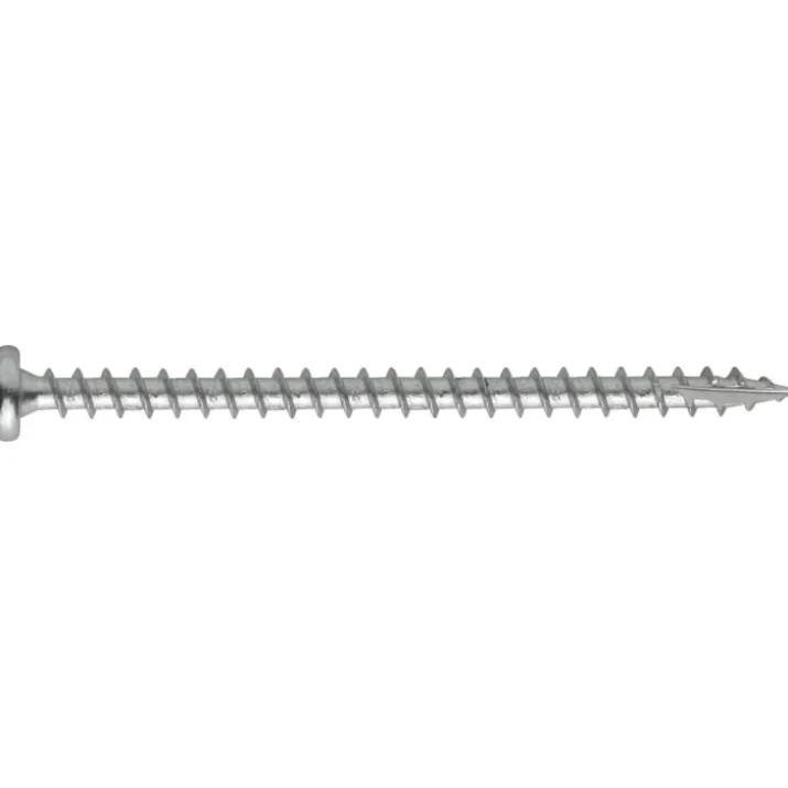 NKT Elforzinket spånskrue, med panhoved, 5,0x60 mm, 100 stk