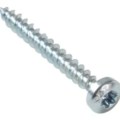 NKT Spun+ skrue, elforzinket, panhoved, 4,0x40 mm, 200 stk