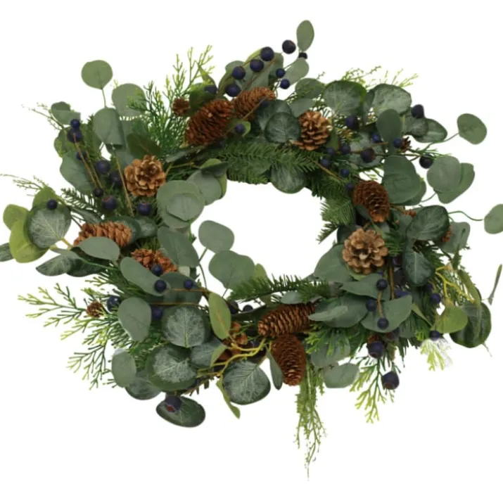 Nordic Winter julekrans med blåbær