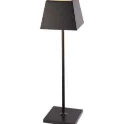 Nordtronic Conexos genopladelig bordlampe, sort