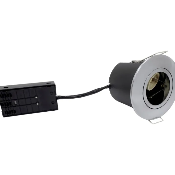 Nordtronic Fast Install ECO indbygningsspot, børstet aluminium, 10-pak