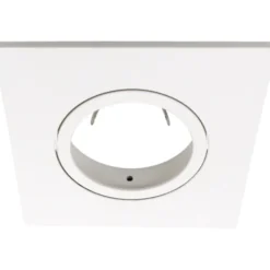 Nordtronic firkantet front til Quick Install G2 og Uni Install G2 spots, hvid
