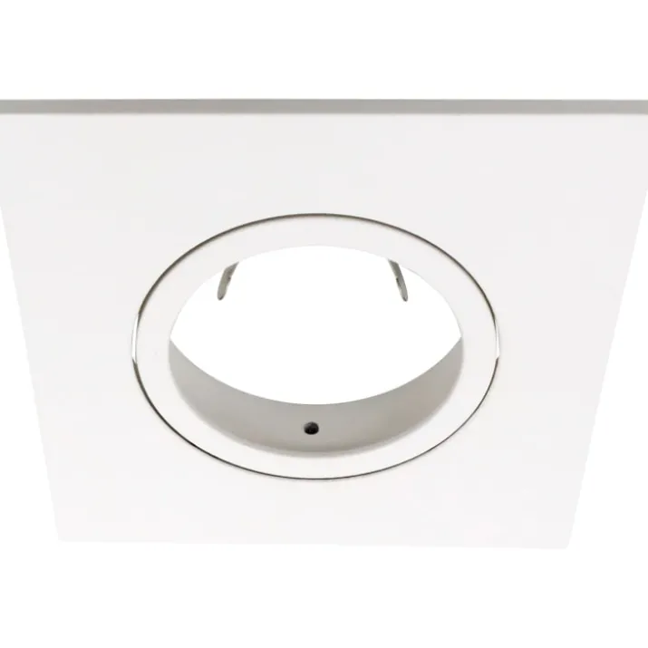 Nordtronic firkantet front til Quick Install G2 og Uni Install G2 spots, hvid