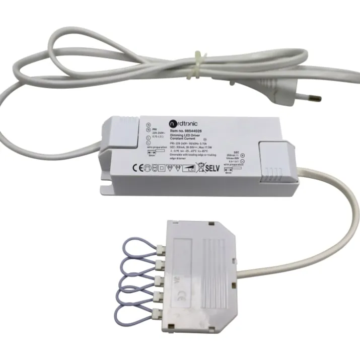 Nordtronic LED driver 350mA, 10-17W, dæmpbar