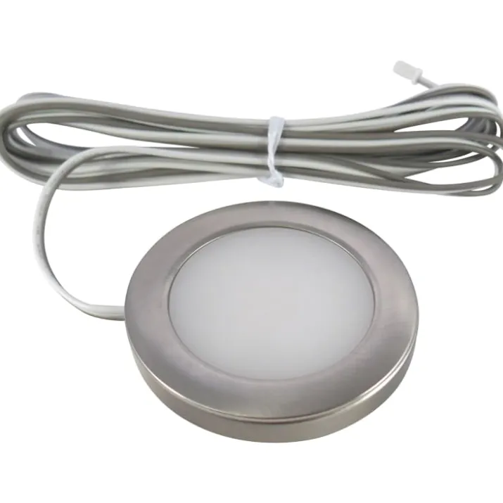 Nordtronic Linea møbelspot, 3000K, børstet aluminium