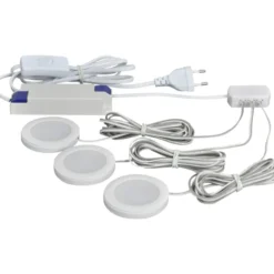 Nordtronic Linea møbelspots 3-kit, 2700K, hvid