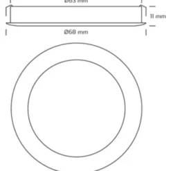 Nordtronic Linea møbelspots 3-kit, 2700K, hvid