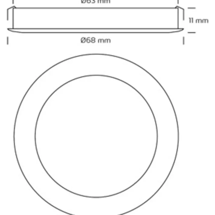 Nordtronic Linea møbelspots 3-kit, 3000K, hvid