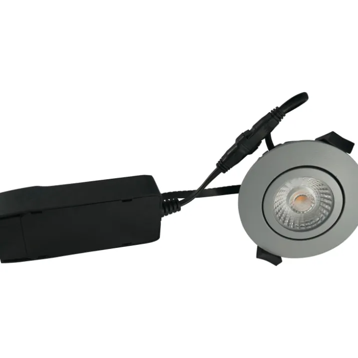 Nordtronic Low Profile ECO indbygningsspot, grå, 2700K