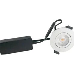 Nordtronic Low Profile ECO indbygningsspot, mat hvid, 3000K