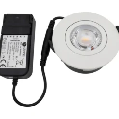 Nordtronic Low Profile Flexible G2 indbygningsspot, Ø7,5 cm, hvid, 4000K